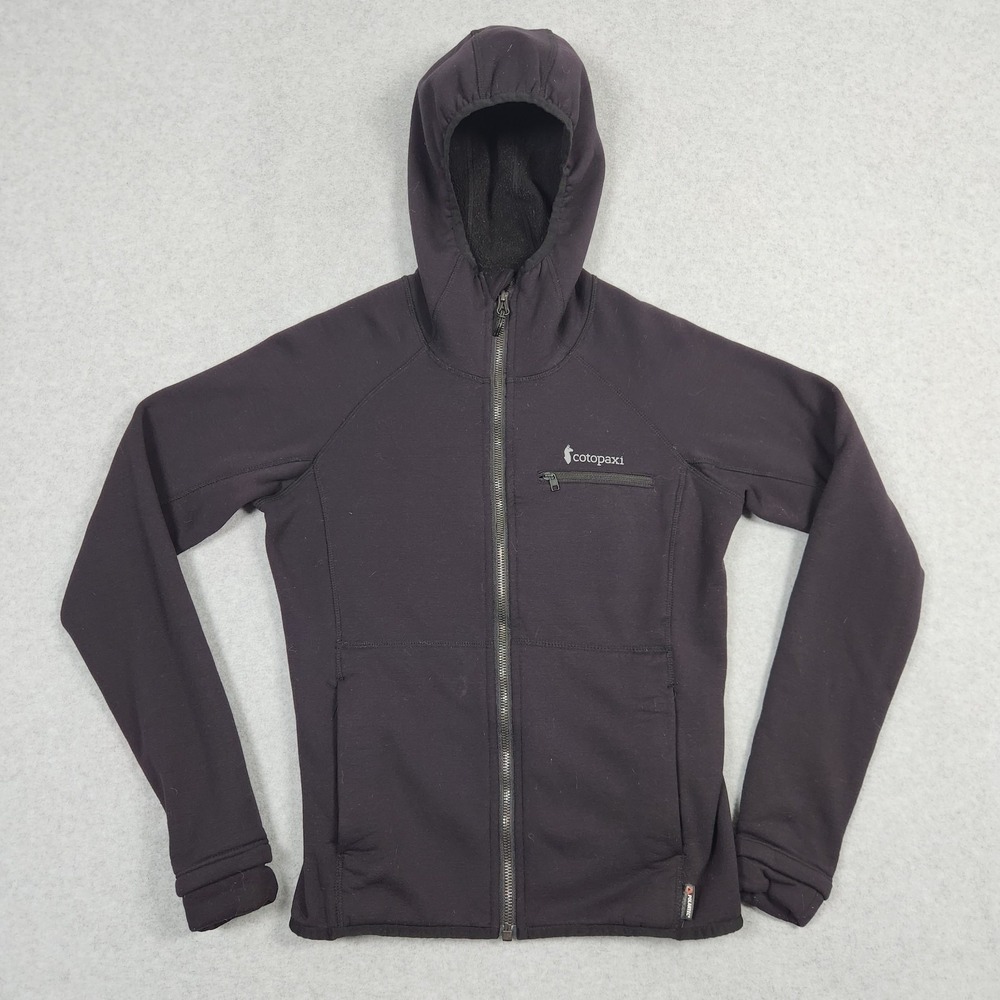 Cotopaxi Jacket Womens Small Black Sambaya Polartec Full Zip Fleece Hoodie
